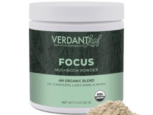 Verdant Leaf Focus mushroom powder. Brain + congnition.